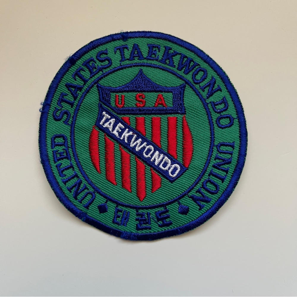 Vintage Taekwondo Badges TKD Martial Arts sporty uniform 90s olympics USA (5ct) - Picture 4 of 15